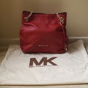 Michael Kors Jet Set Leather Shoulder Tote